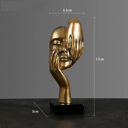 Resin Abstract Mask Statues Decor Gift