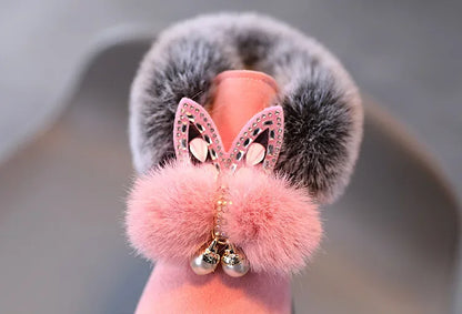 Winter Princess Snow Leather Soft Bottom Kids Boots