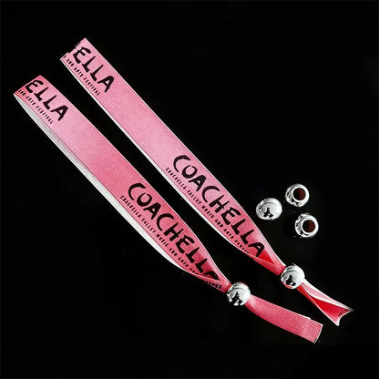 50Pieces Customizable Cloth Logo Fabric Wristband