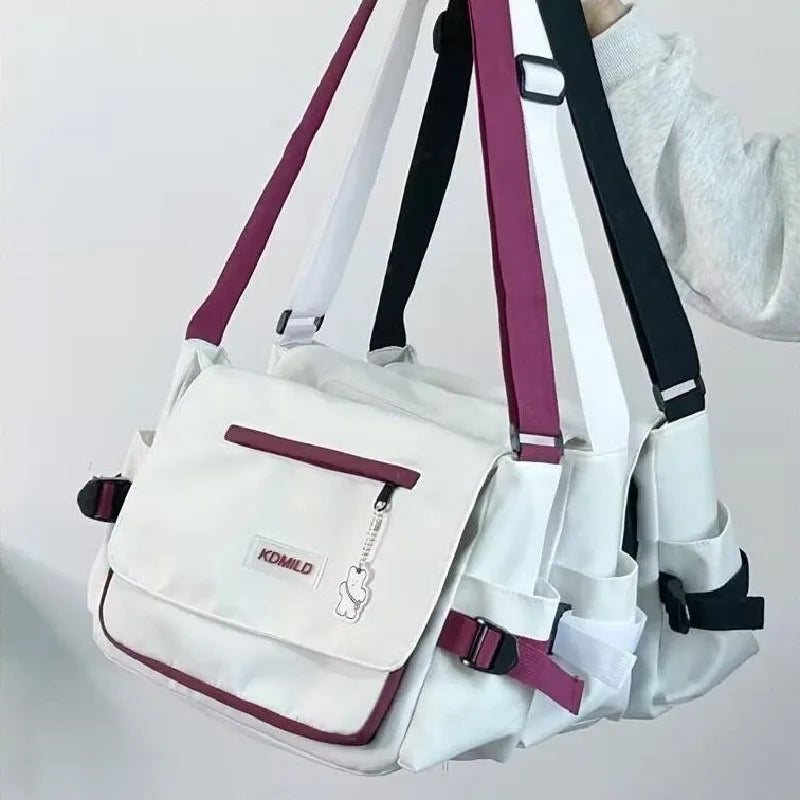 Oxford Diagonal Cross Youth Casual Canvas Shoulder Bag