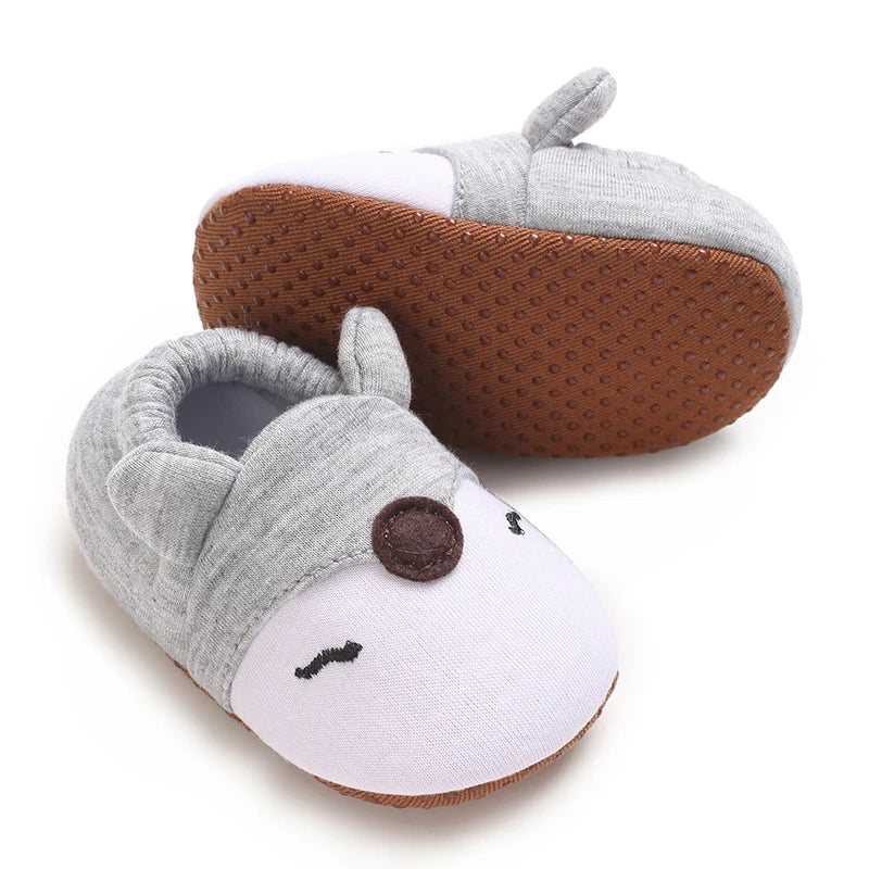 Cartoon Animal Pattern Newborn Baby Shoes