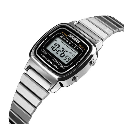 Bracelet Luxury Stainless Steel Strap Waterproof Digital Chronograph Wristwatch