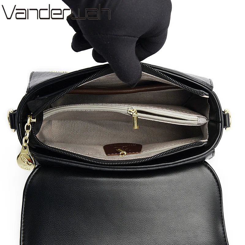 Crocodile Leather Crossbody Shoulder Messenger Sac Luxury Handbags