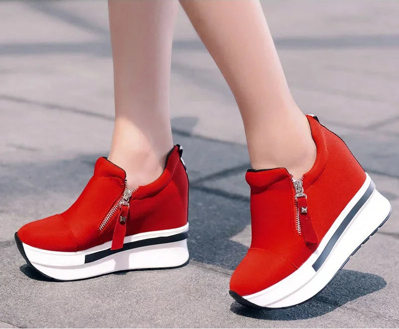 Casual Hidden Heel Canvas Sneaker