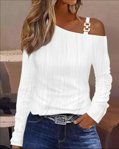 Sexy Loose One Shoulder Blouse