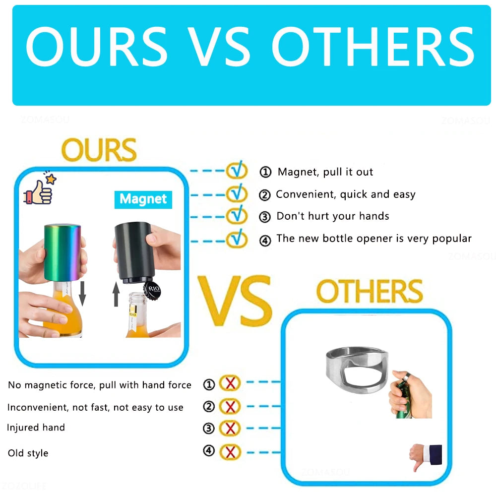 1/2Pcs Automatic Beer Bottle Opener