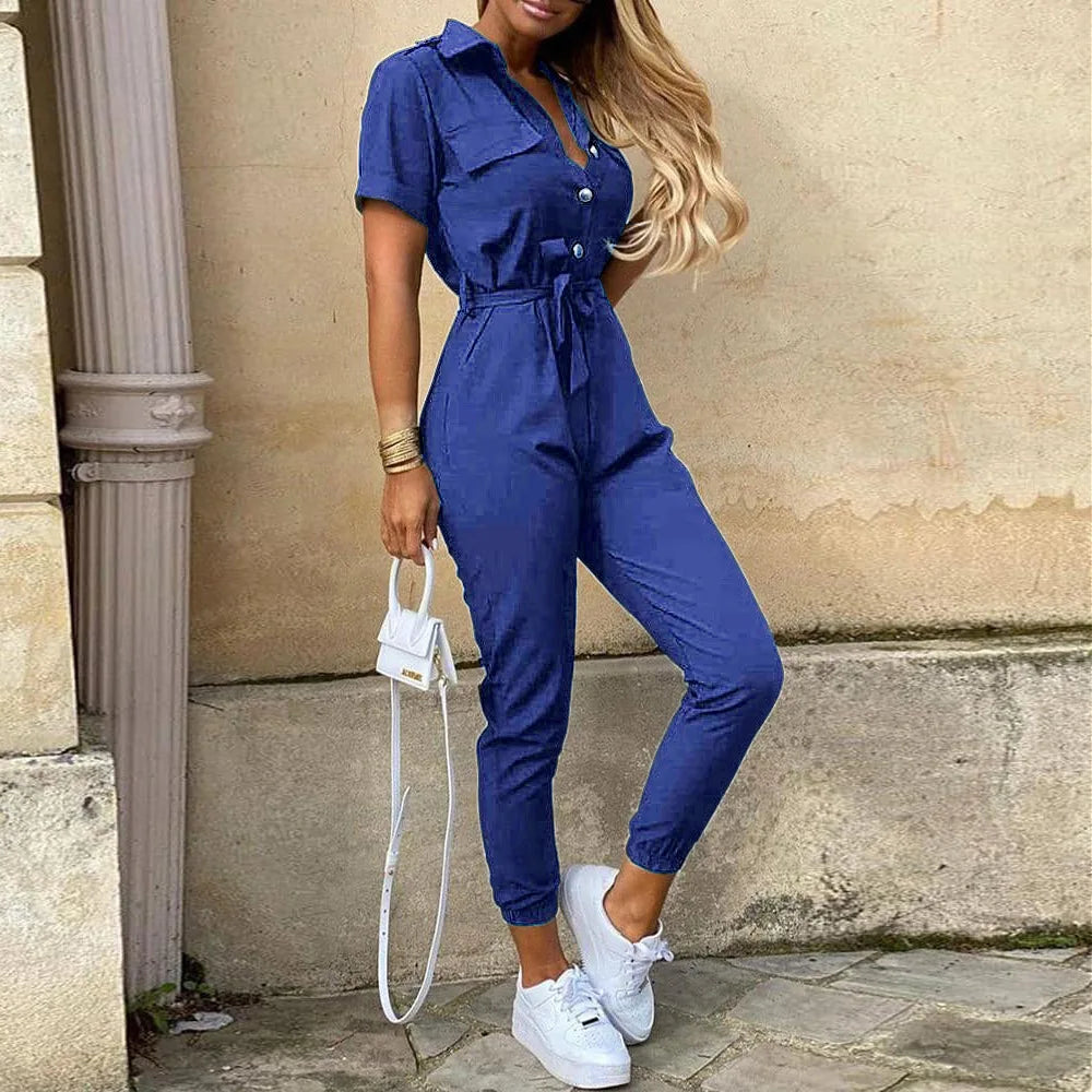 Casual Slim Fit Jumpsuit Pants