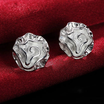 925 Sterling Silver Round Circle Hoop Earrings