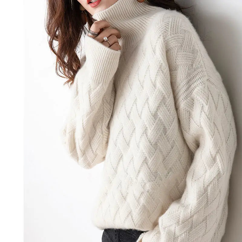 Loose Sweater Winter Chic Cashmere Oversize Thick Sweater Pullovers