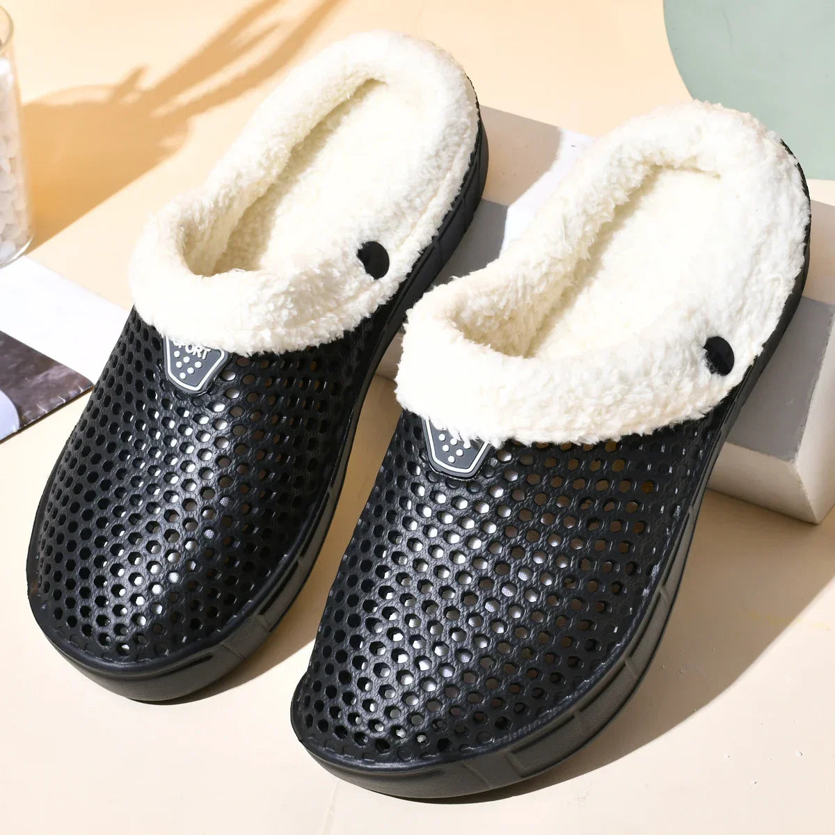 Cotton Warm Plus Velvet Thickened Slippers