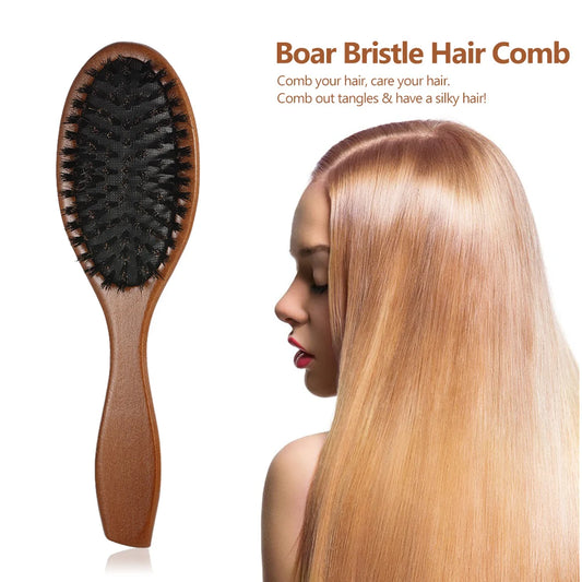 Natural Boar Bristle Hair Brush