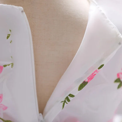 Baby Girls 1 Year Flowers Baptism Dress