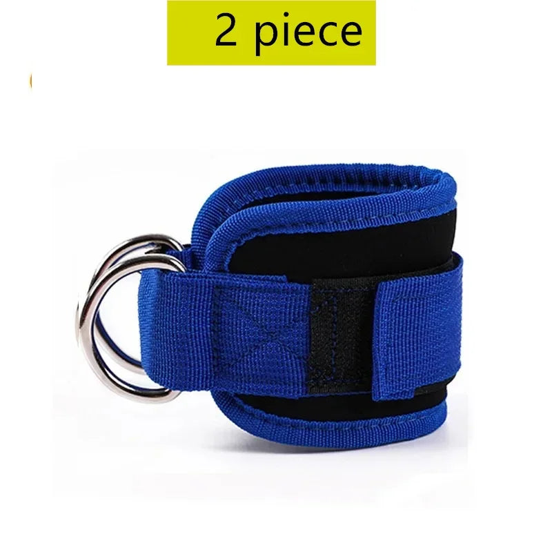 Cable Ankle Straps Double D-Ring Ankle Cuffs