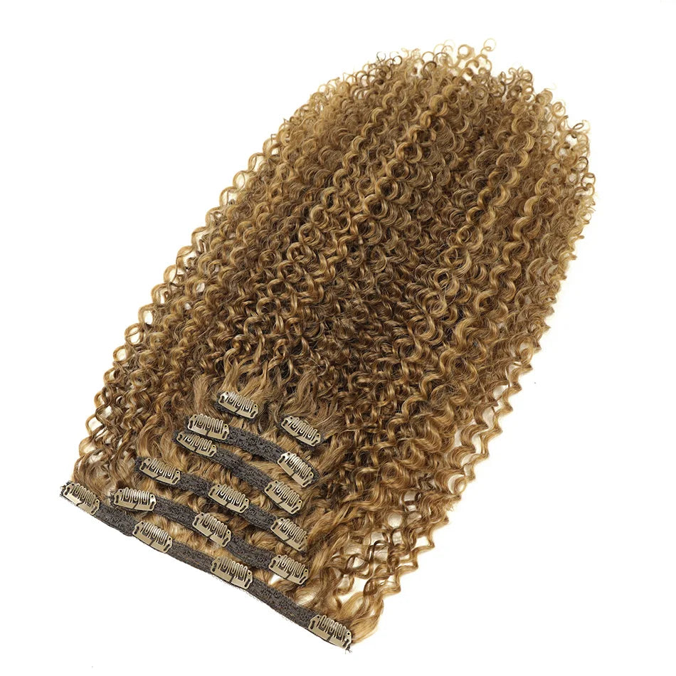 26inch Synthetic Jerry Curly Clip In Hair Extension