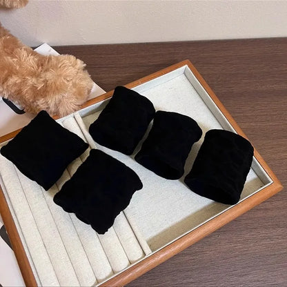 4 /5 Set Solid Widen Thicken Hair Band Ropes Ponytail Holder Hair Tie