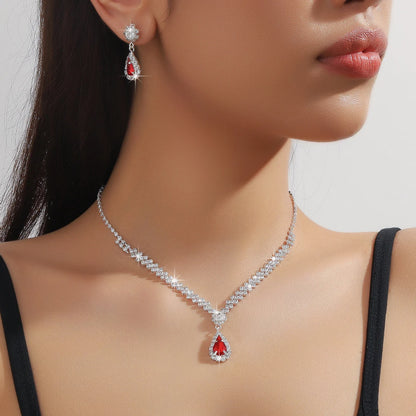 Water Drop Banquet Necklace Set