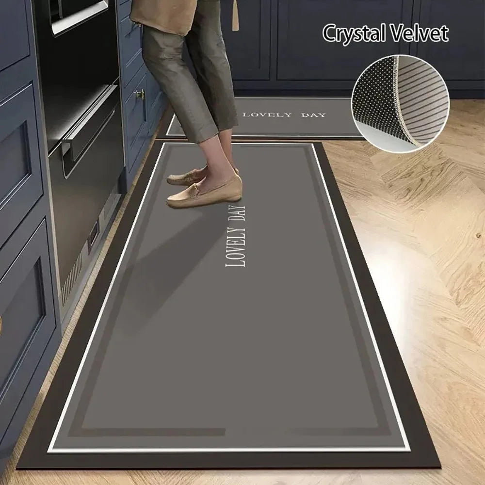 Non-slip Long Rugs Crystal Velvet Carpet