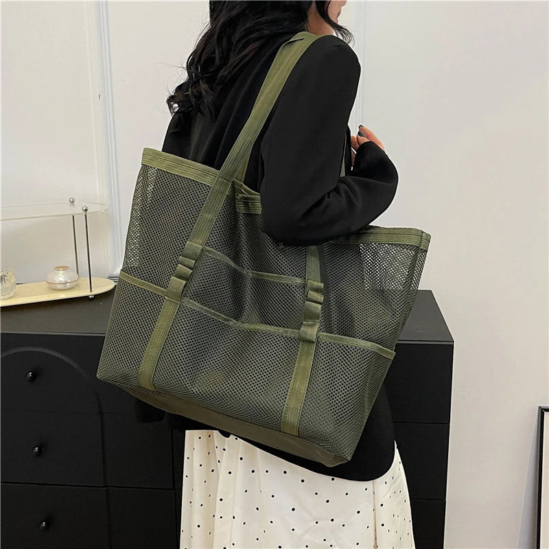 Portable Mesh Beach Bag