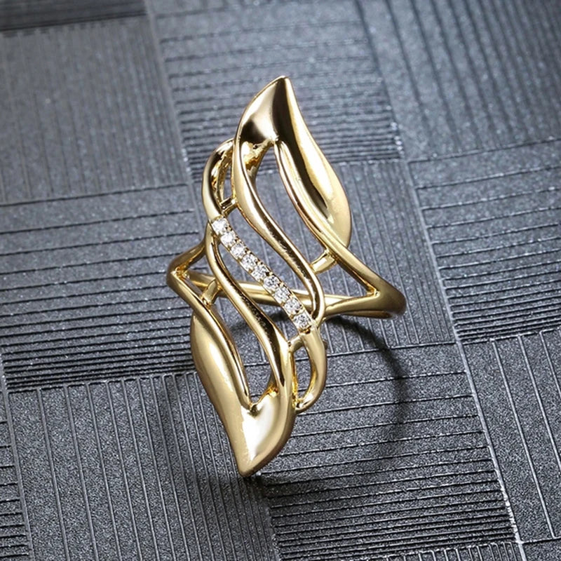 Huitan Hottest Geometric Shaped Luxury Rings