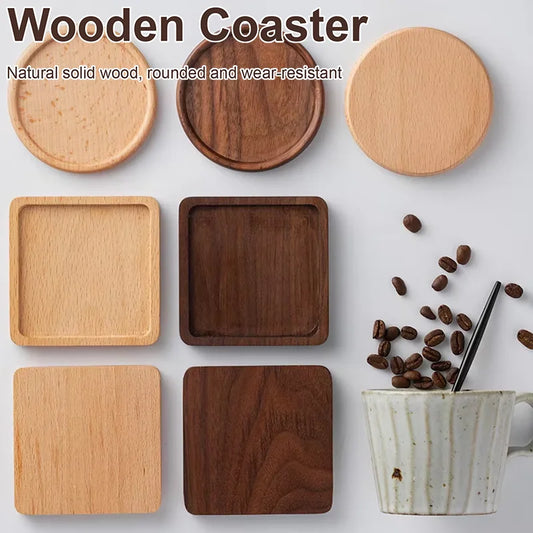 Wood Coasters Beech Coasters Heat Resistant