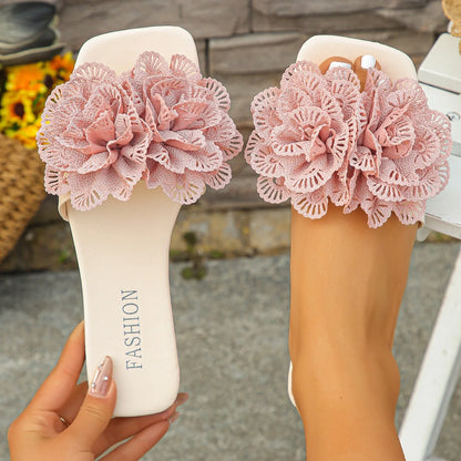 Flower Flat Slippers