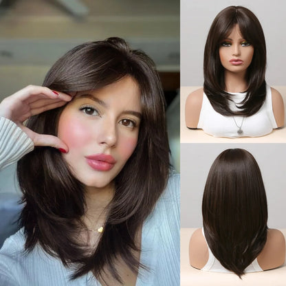 Straight Short Highlights Blonde Hair Wig