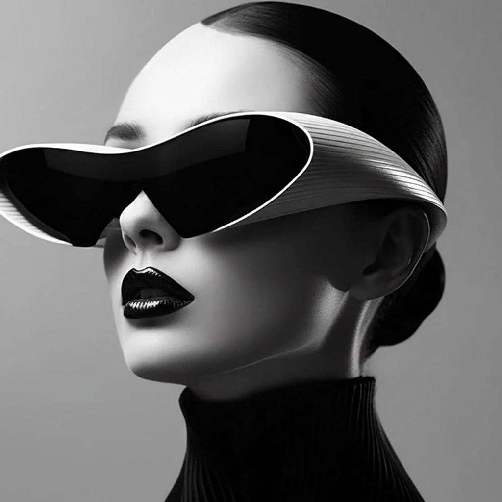 Irregular Frame Cat Eye Sports Cycling Sunglasses