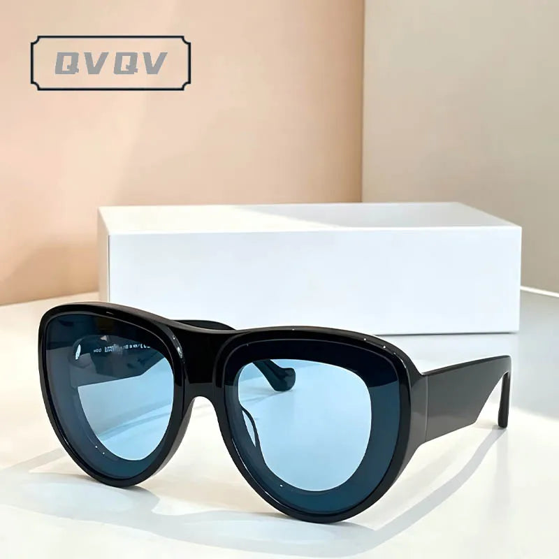 Thick Oversized Cat Eye Vintage Hip-hop Sunglasses