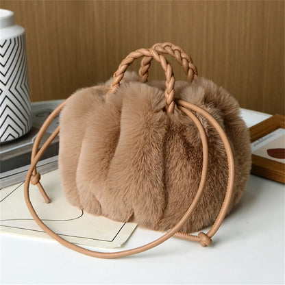 Crossbody Pumpkin Plush Bag Cute Tote Bags