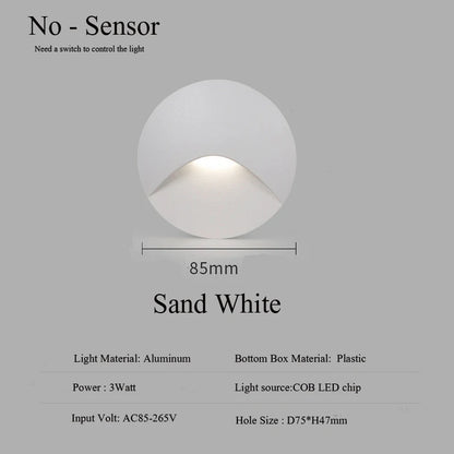 Outdoor Lighting Recessed Wall Lamp Waterproof