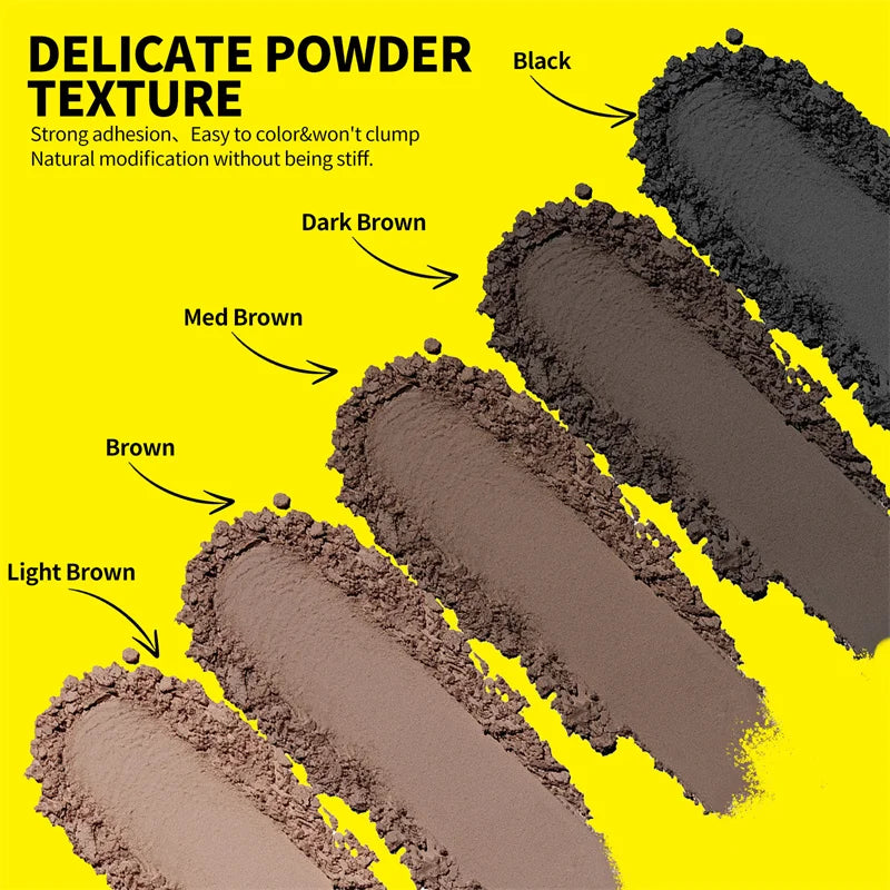 Hairline Shadow Powder Kit With Brush 10g Black Root Cover Up Instant Hair Line Powder Hair Concealer Repair Fill In Hair
