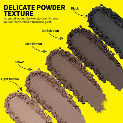Hairline Shadow Powder Kit With Brush 10g Black Root Cover Up Instant Hair Line Powder Hair Concealer Repair Fill In Hair