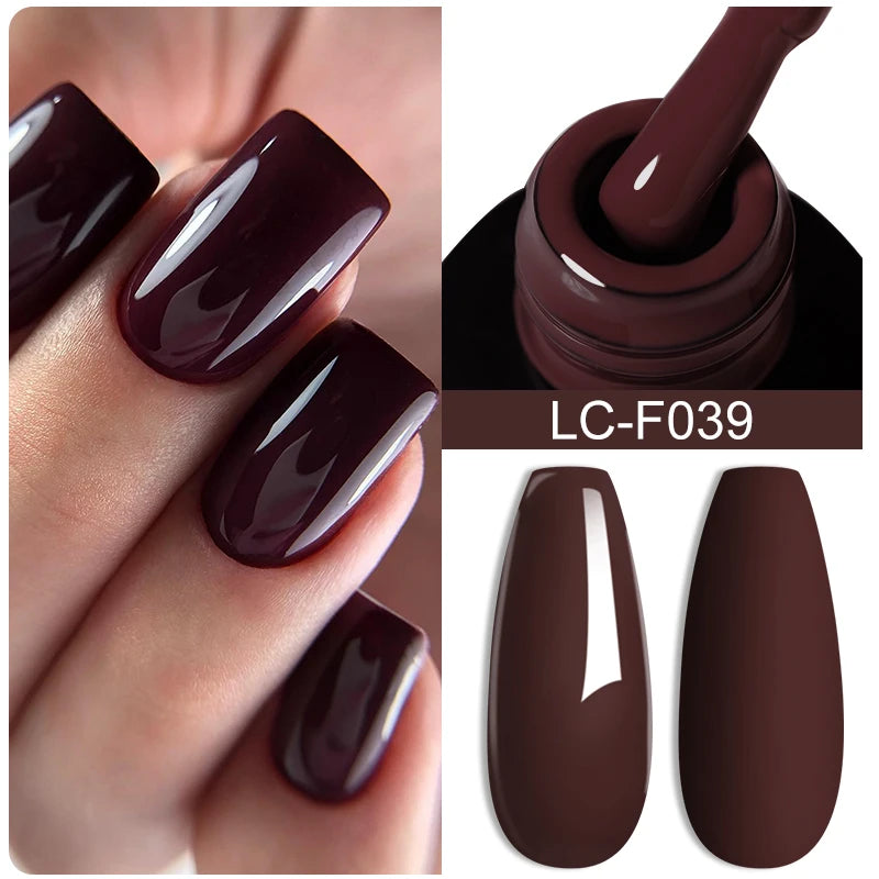 Dark Brown Gel Nail Polish