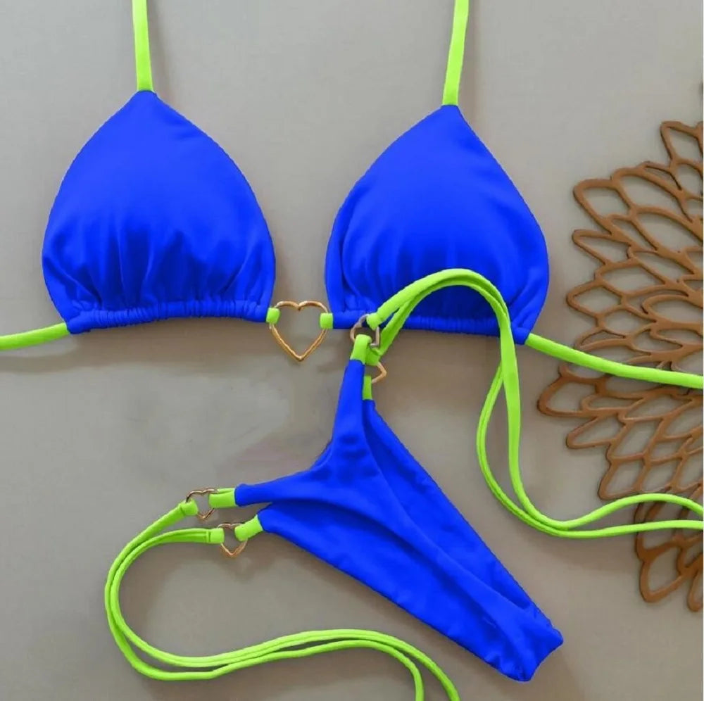 Sexy Halter Bikini Swimsuit  Brazilian Set
