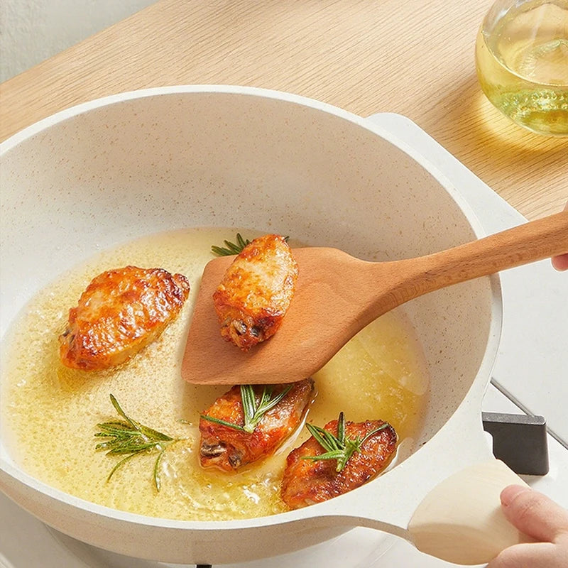 COOKER Thickened Beech Wood Spatula Wooden