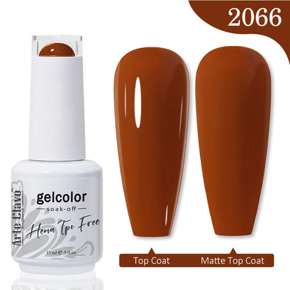 Red Brown Color Gel Nail Polish