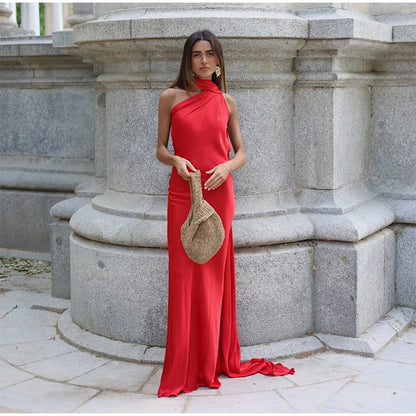 Sexy Satin Ribbon Party Dress