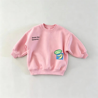 Cartoon Casual Loose Autumn Printed Toddler Printed Hoodie