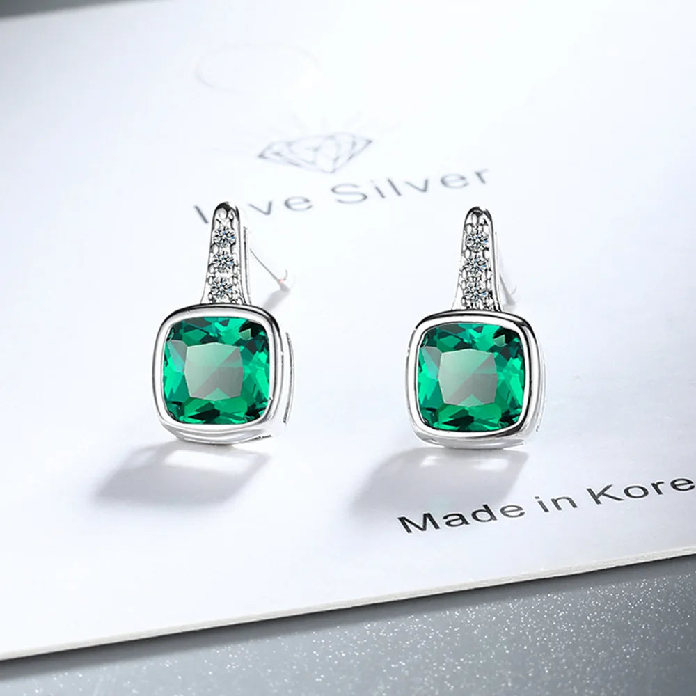 925 Sterling Silver Multiple zircon Earring