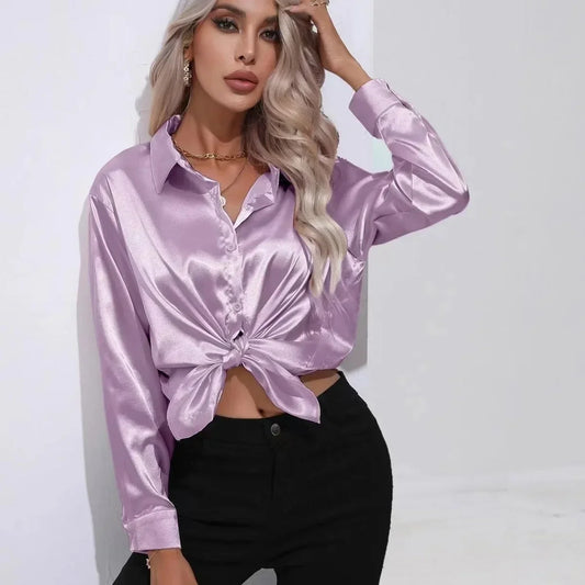 Long Sleeve Silk Shirt