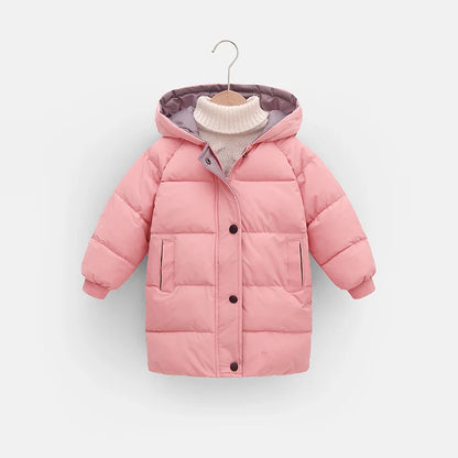 Down Long Outerwear Winter Autumn Teen Cotton -Padded Parka Coats
