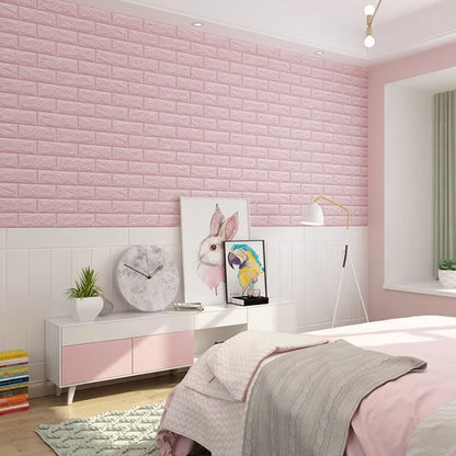 70cm*1m  3D Brick Pattern Wallpaper DIY Waterproof