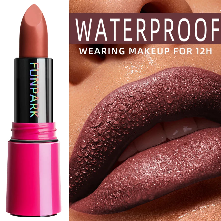 25-Color Matte Lipstick Waterproof Long Lasting  Velvet Finish Lip Tint