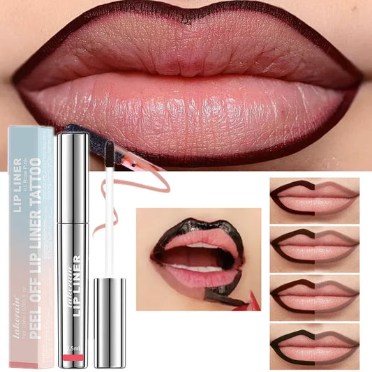 Waterproof Lip Liner Peel Off Tattoo Lipgloss Waterproof  Cosmetic