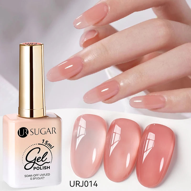 SUGAR Jelly Milky White Translucent Gel Polish