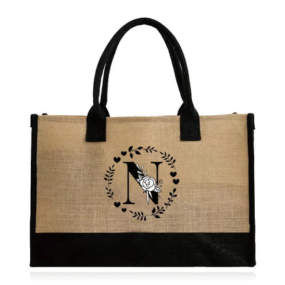 Large Capacity Grocery Letter Pattern Bags