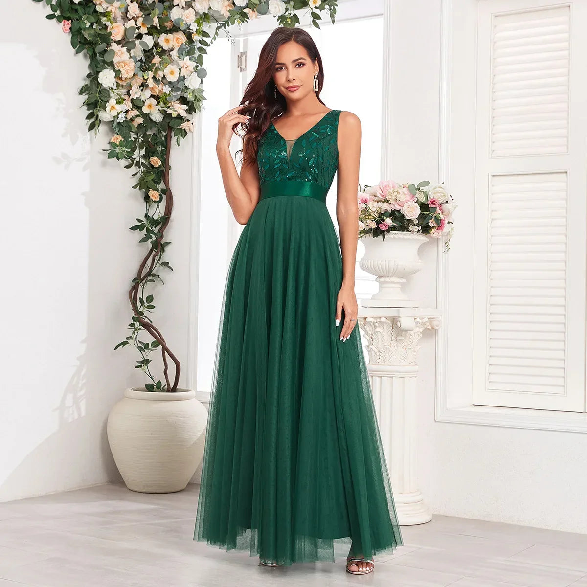 Sexy Prom Bridesmaid Maxi Dress