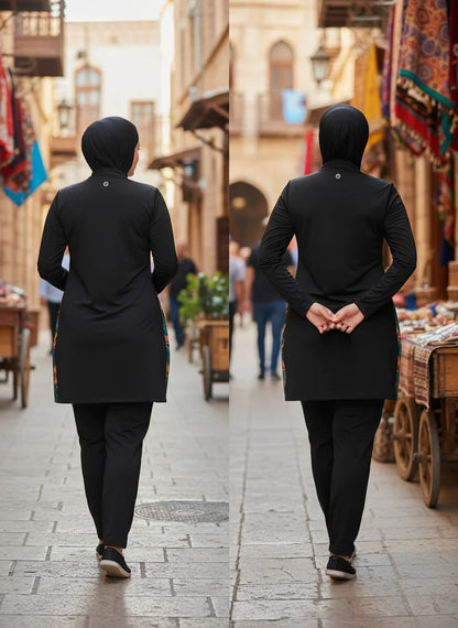 3PCS Thin Style Sporty burkini Muslim Swimwear