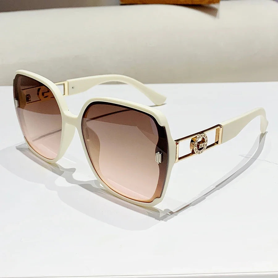 Luxury Diamond Oversized Square Eyeglasses