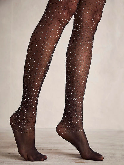 Diamond Pantyhose Sexy Shiny Slim Rhinestone Mesh Nylon Socks